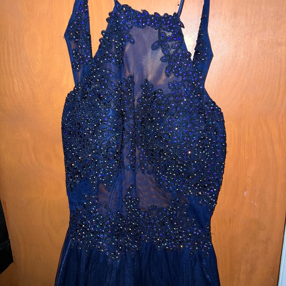 Beautiful navy blue dress with tutu